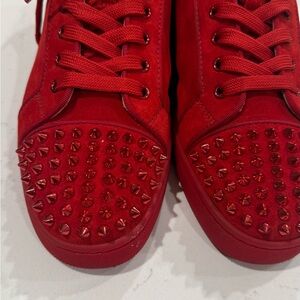 Red Studded Sneakers Christian Louibutin